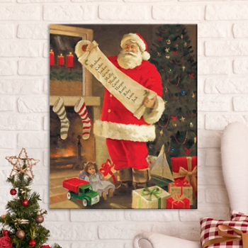 Santa's List Canvas
