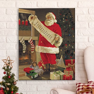 Santa's List Canvas