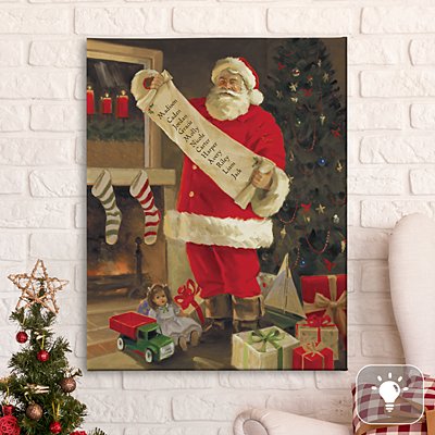 Santa's List Canvas
