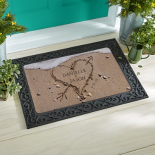 Heart in Sand Doormat