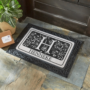 Estate Monogrammed Half-Round Door Mat