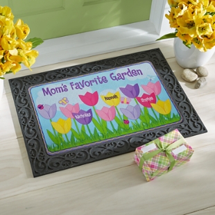 Tulip Garden Doormat