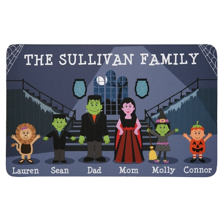 Spooky Family Doormat-17x27