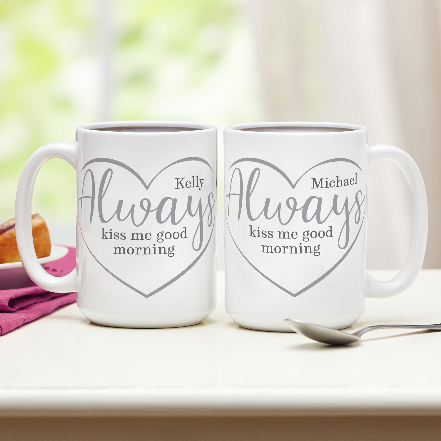 Always Kiss Me Good Morning Mug