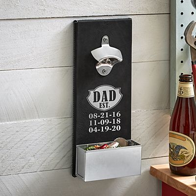 Dad Established Wood Bottle Opener