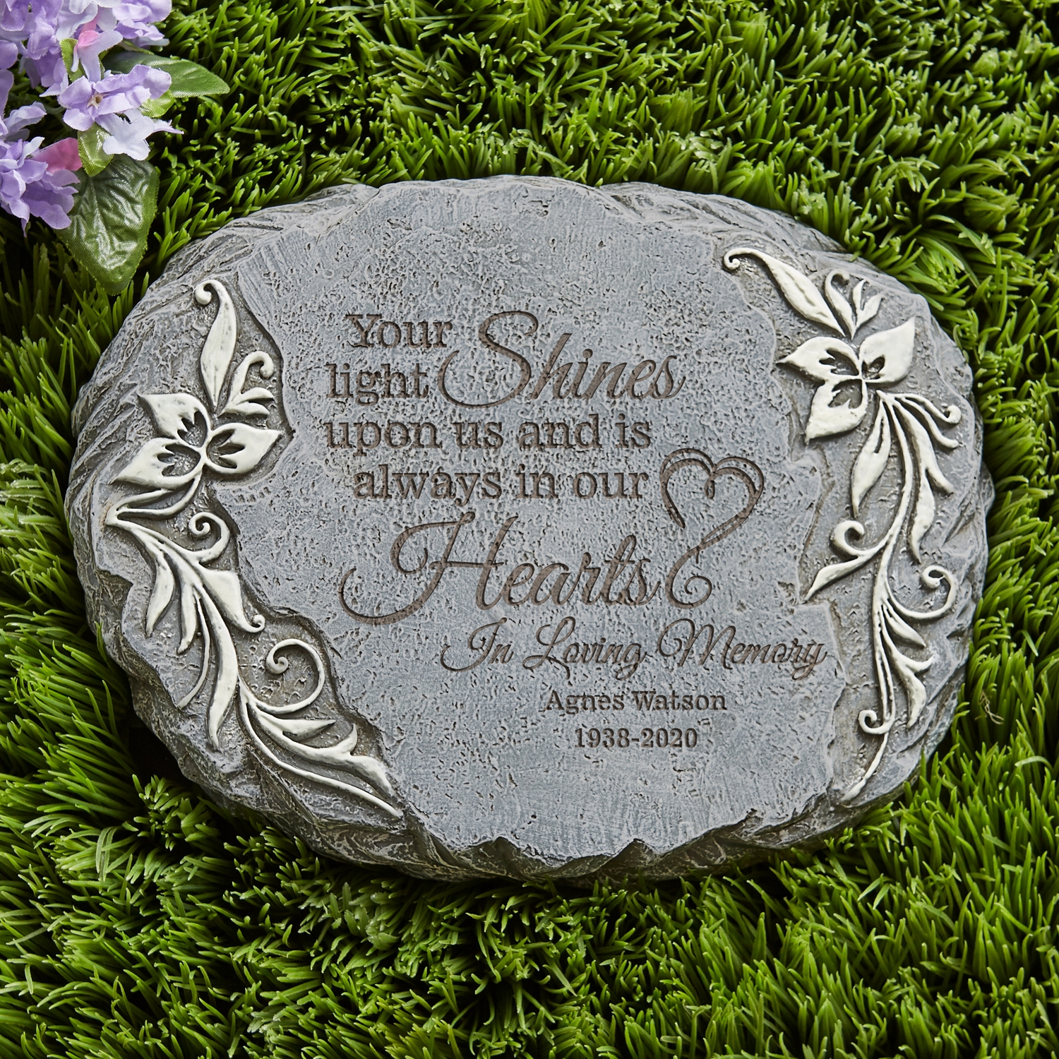 personalized memorial garden stones for dad