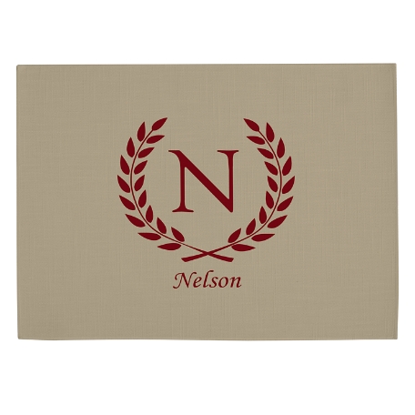 Rustic Country Placemat - Burgundy
