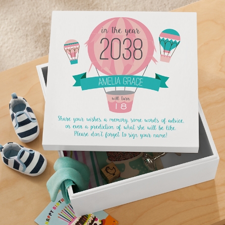 New Baby Time Capsule Keepsake Box Personal Creations
