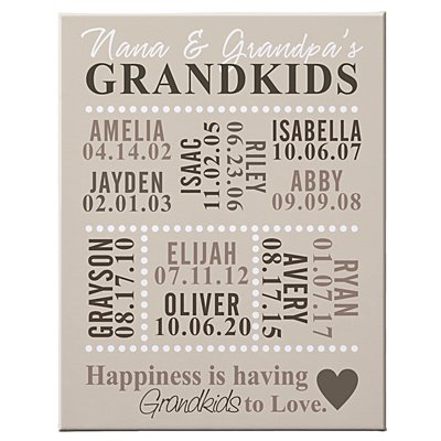 Our Grandkids Canvas - 11x14