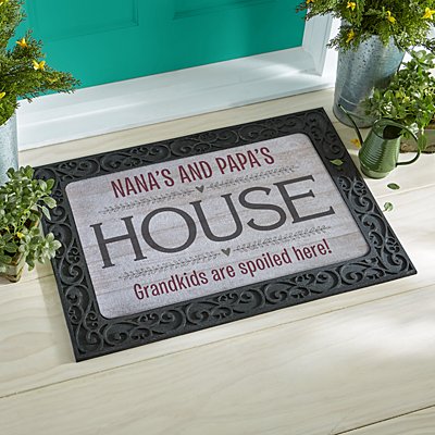 Grandparents Home Personalized Welcome Mat