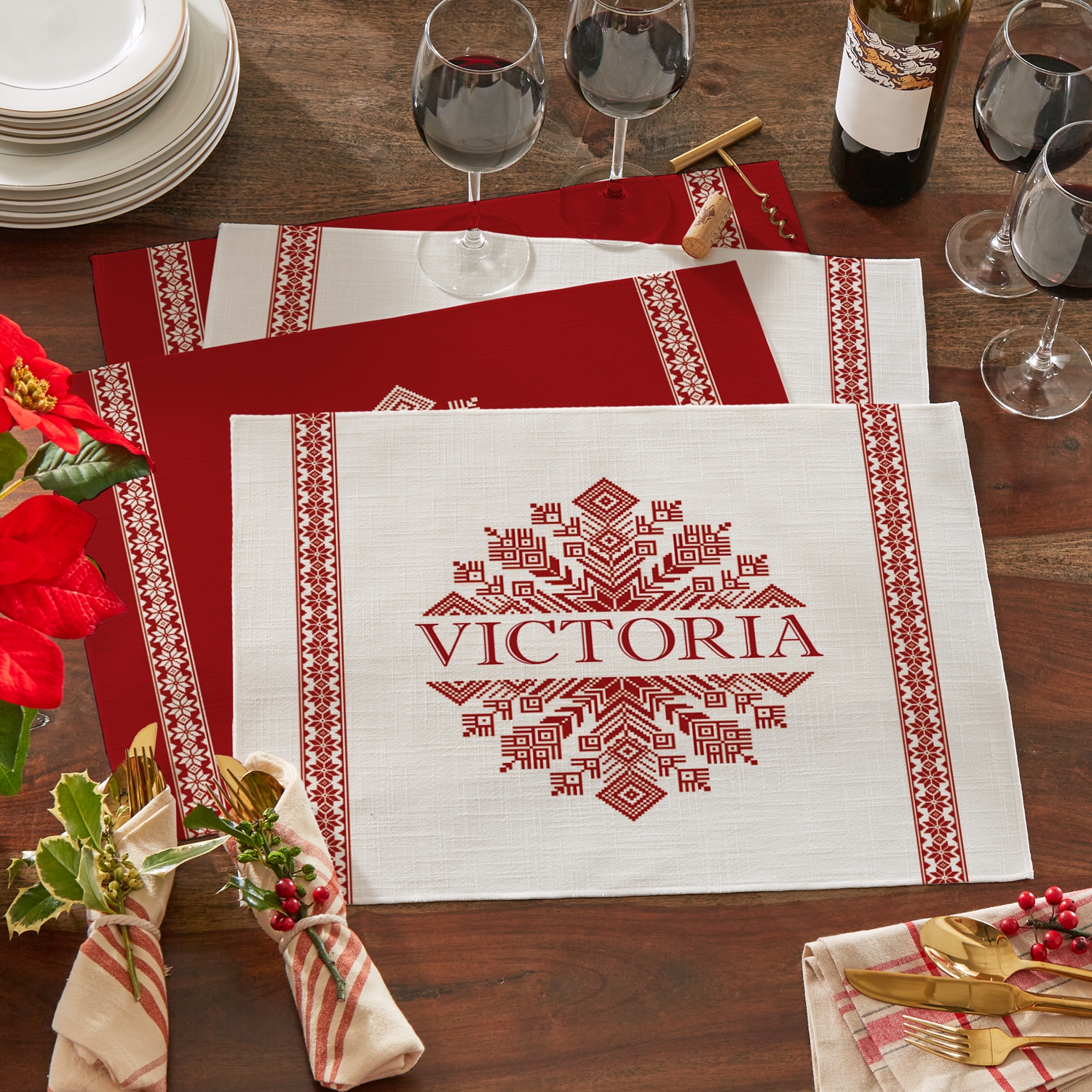 Classic Snowflake Placemats