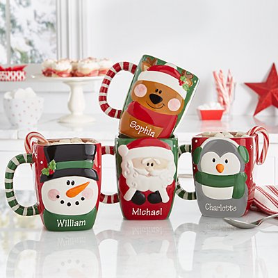 Cheerful Companions Personalized Christmas Mug