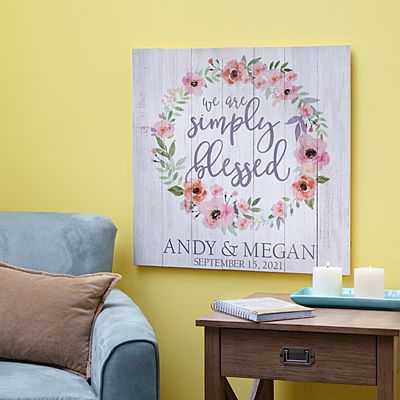 Simply Blessed Oversized Wood Pallet Wall Art