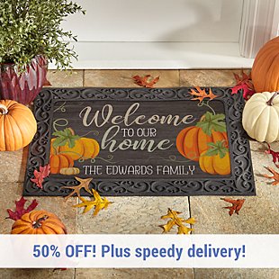 All Pumpkins Welcome Doormat