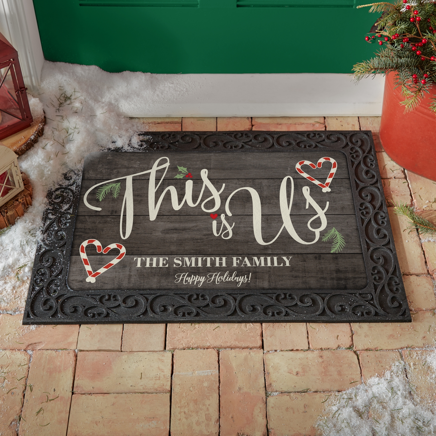 This is Us Holiday Doormat