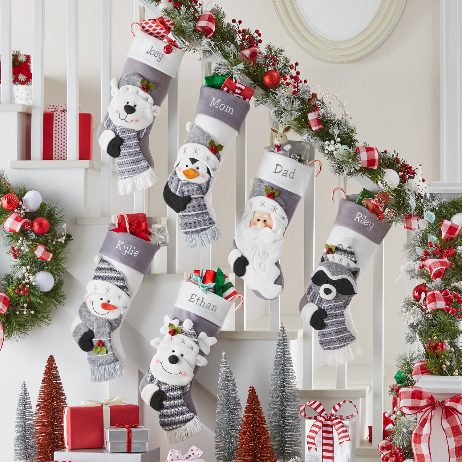 mom dad and baby christmas stockings