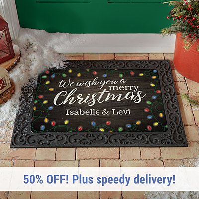 We Wish You a Merry Christmas Doormat