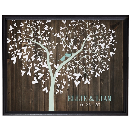 Sweet Lovebirds Canvas - 16x20-Framed