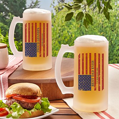 All American Frosted Beer Mug