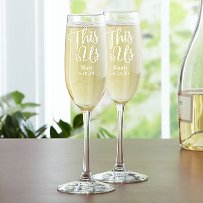 This is Us Wedding Flutes