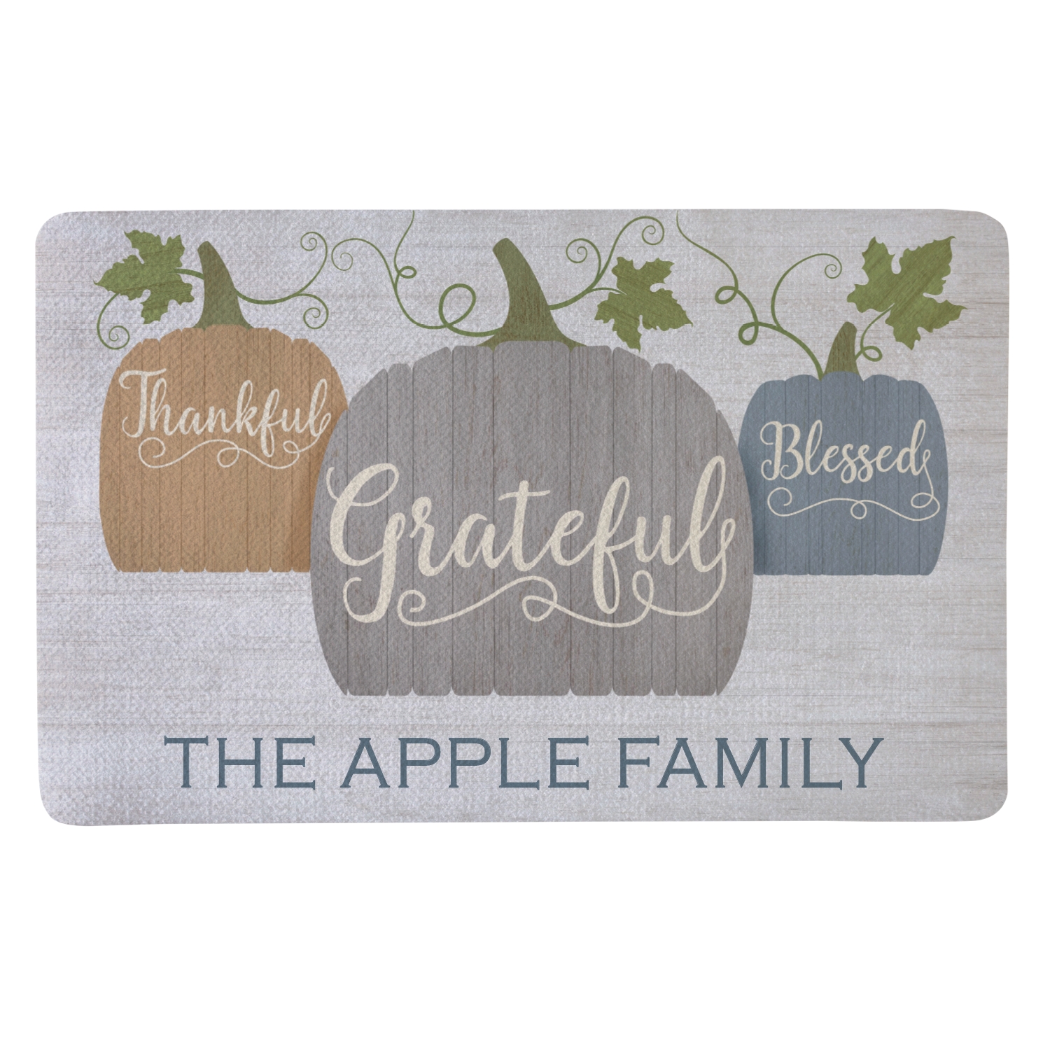 Farmhouse Pumpkins Doormat-17x27