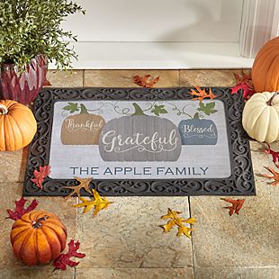 Farmhouse Pumpkins Doormat