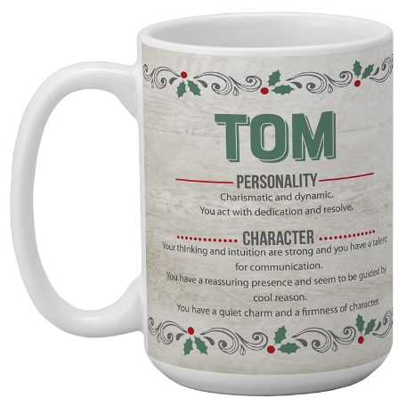 Holiday Name Meaning Mug - Green Name