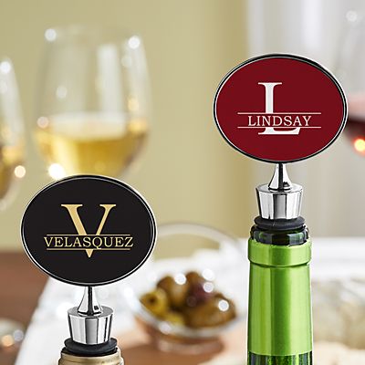 Name + Initial Wine Stopper