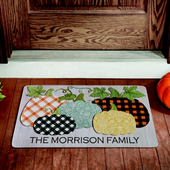 Pretty Pumpkins Doormat