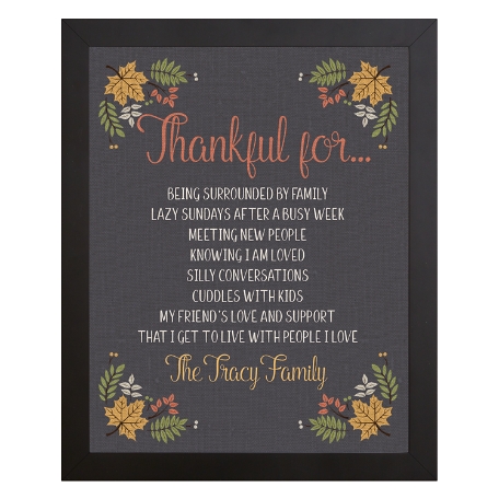 Thankful For Everything Canvas-Framed-18x24