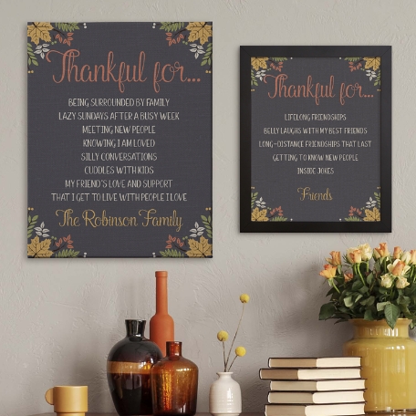 Thankful For Everything Canvas