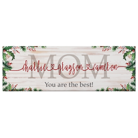 The Spirit of Christmas Connects Us Canvas-6x18-Unframed