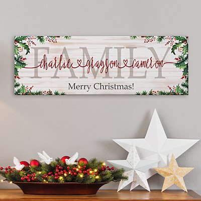 The Spirit of Christmas Connects Us Canvas