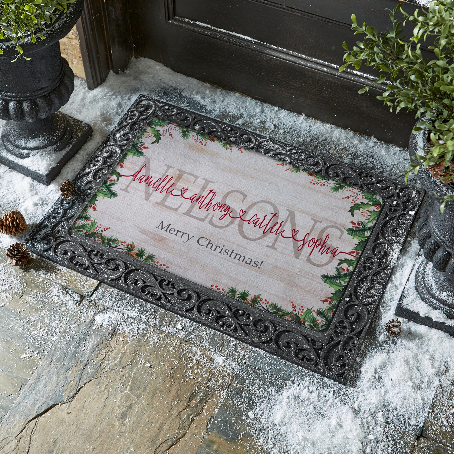 The Spirit of Christmas Connects Us Doormat