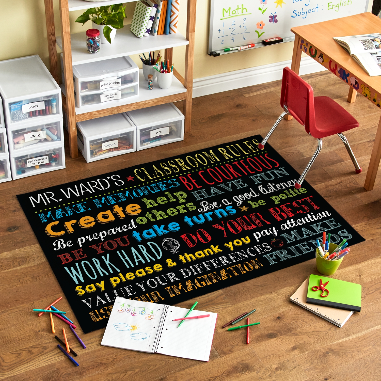 Classroom Rules Oversized Mat