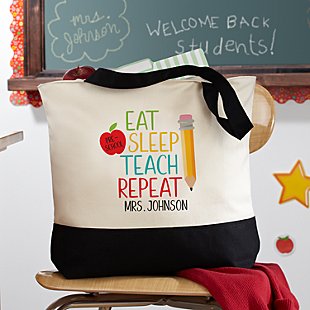 Eat, Sleep, Teach Tote Bag