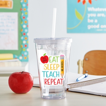 Eat, Sleep, Teach Tumbler