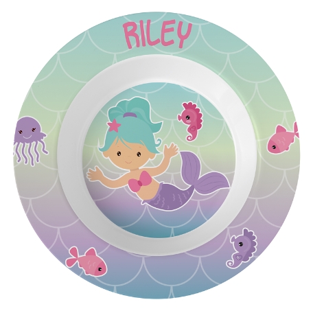 Fun Graphic Personalized Tableware - Mermaid Bowl