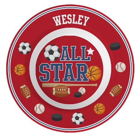 Fun Graphic Personalized Tableware - Sports Bowl