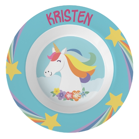 Fun Graphic Personalized Tableware - Unicorn Bowl