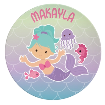 Fun Graphic Personalized Tableware - Mermaid Plate