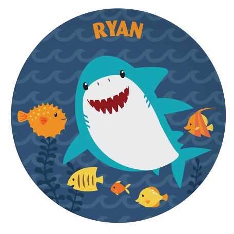 Fun Graphic Personalized Tableware - Shark Plate