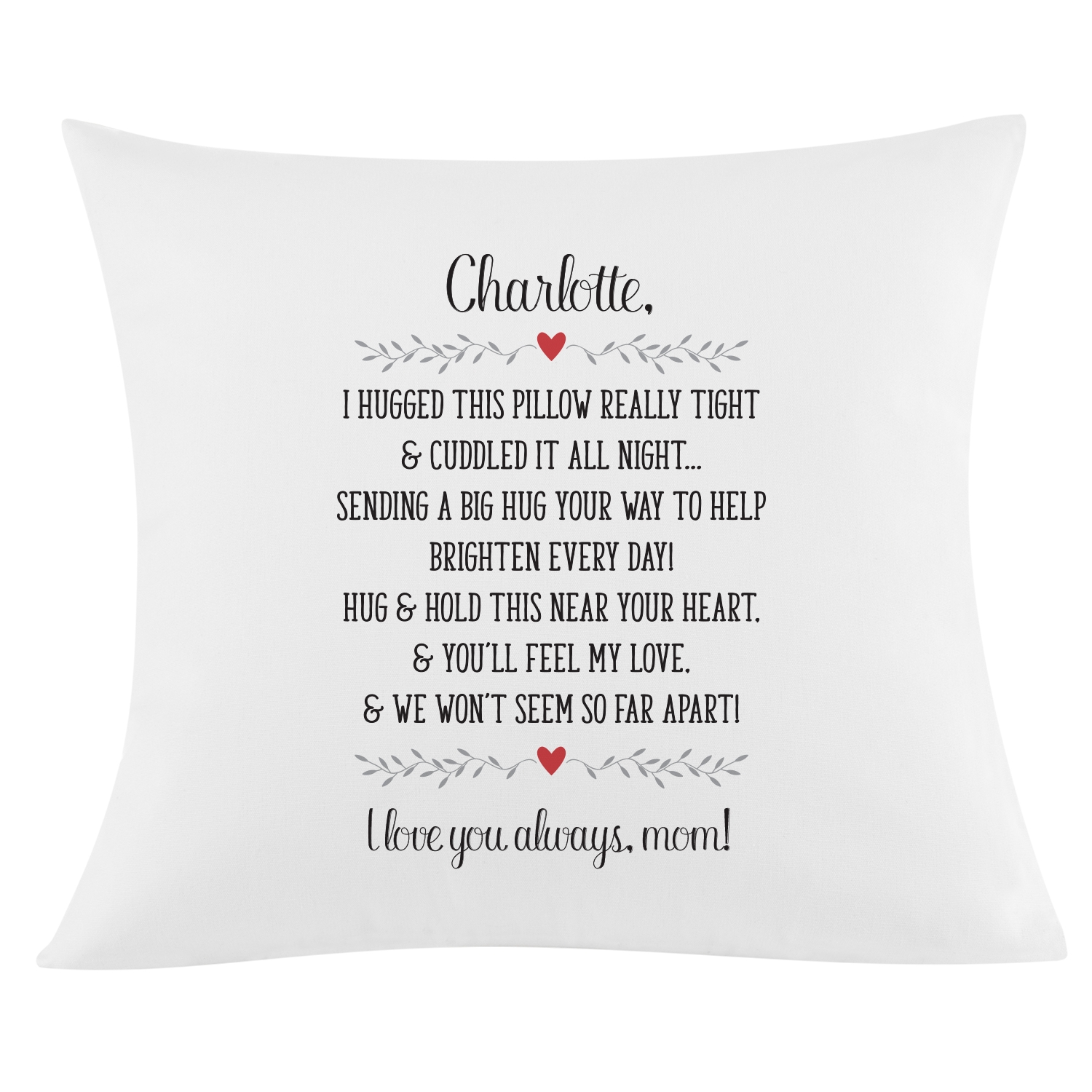 Download Hugs From Near Far Throw Pillow Personal Creations