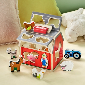 Melissa & Doug® Wooden Farmyard Personalized Sorter