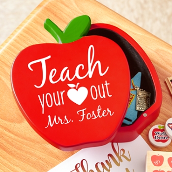 Teach Your Heart Out  Wood Keepsake Box