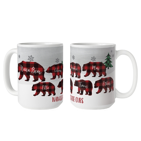 Beary Merry Family Mug  - 15oz