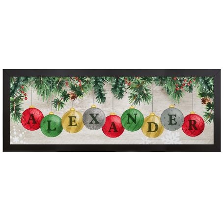 Classic Ornament Canvas - Framed-9x27
