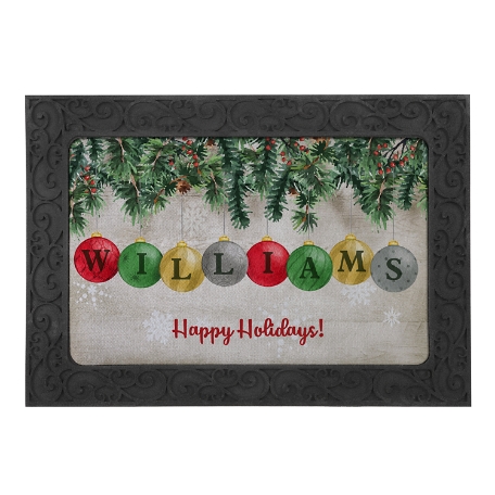 Classic Ornament Doormat - 17x27 w/ Holder