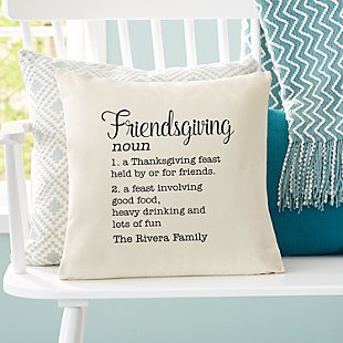 Meaning Of Friendsgiving Throw Pillow