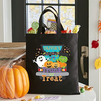 Beacone Halloween Candy Bag Trick or Treat Halloween Tote Bag Burlap Gift Bag Party Favors for Kids Boys Girls 